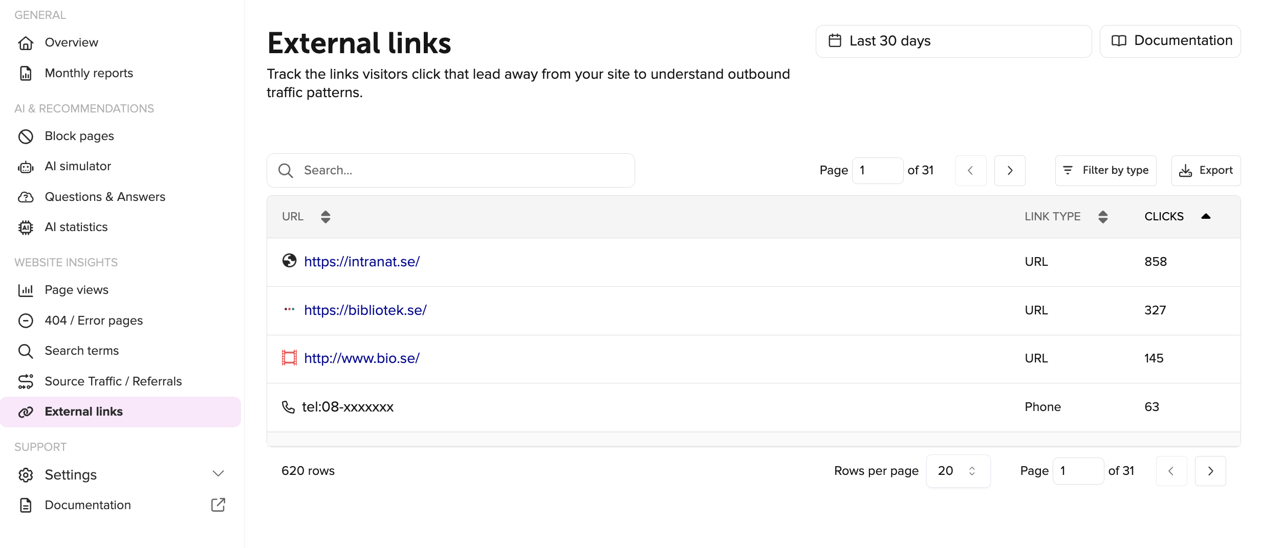 External links on rek.ai
