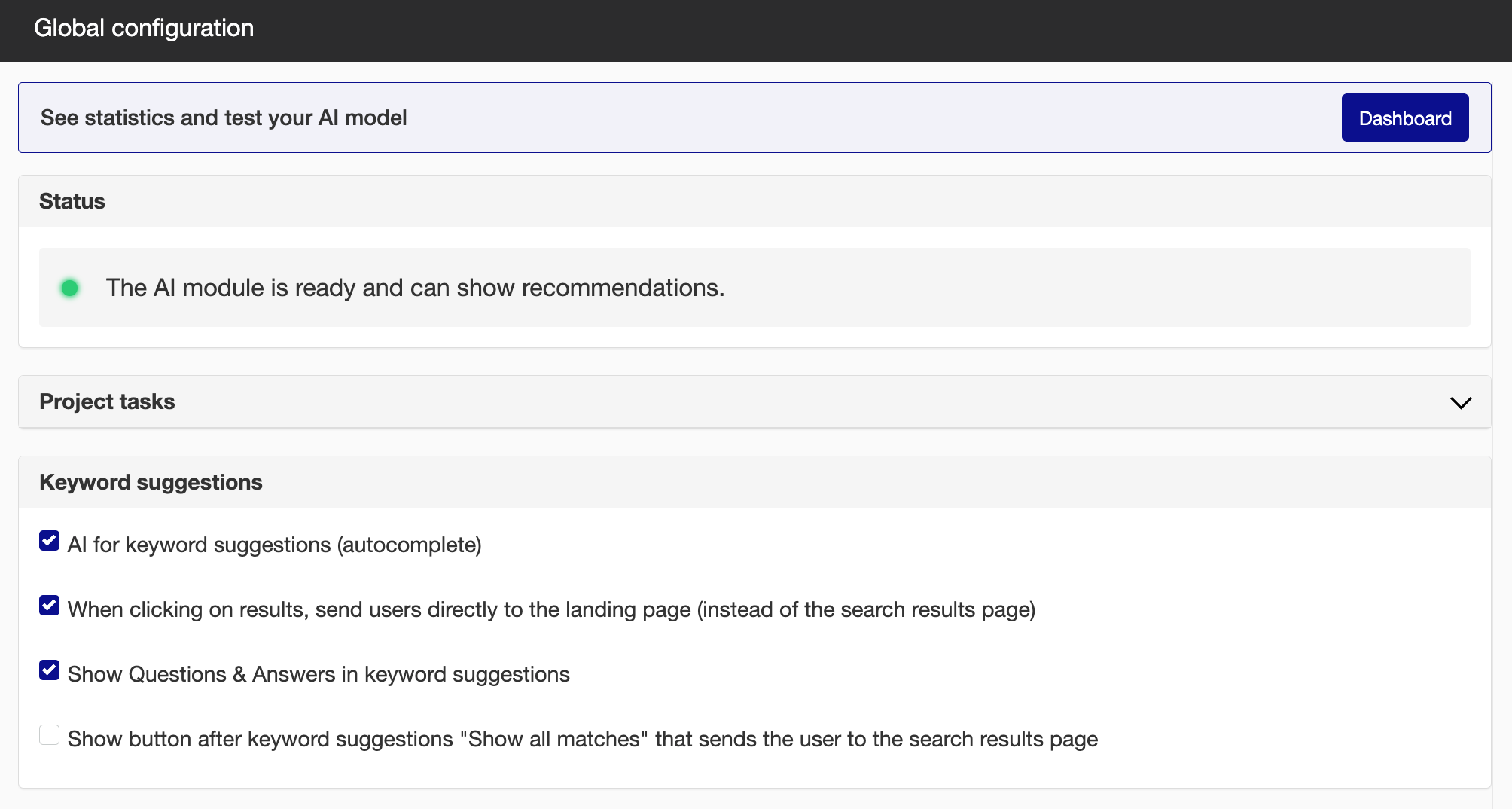 Global Config Search